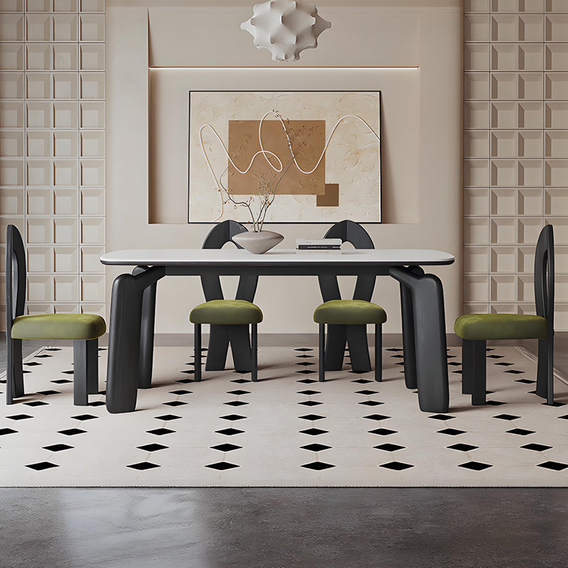 A Zoetic Home Slate Ash Wood Dining Set | Wayfair